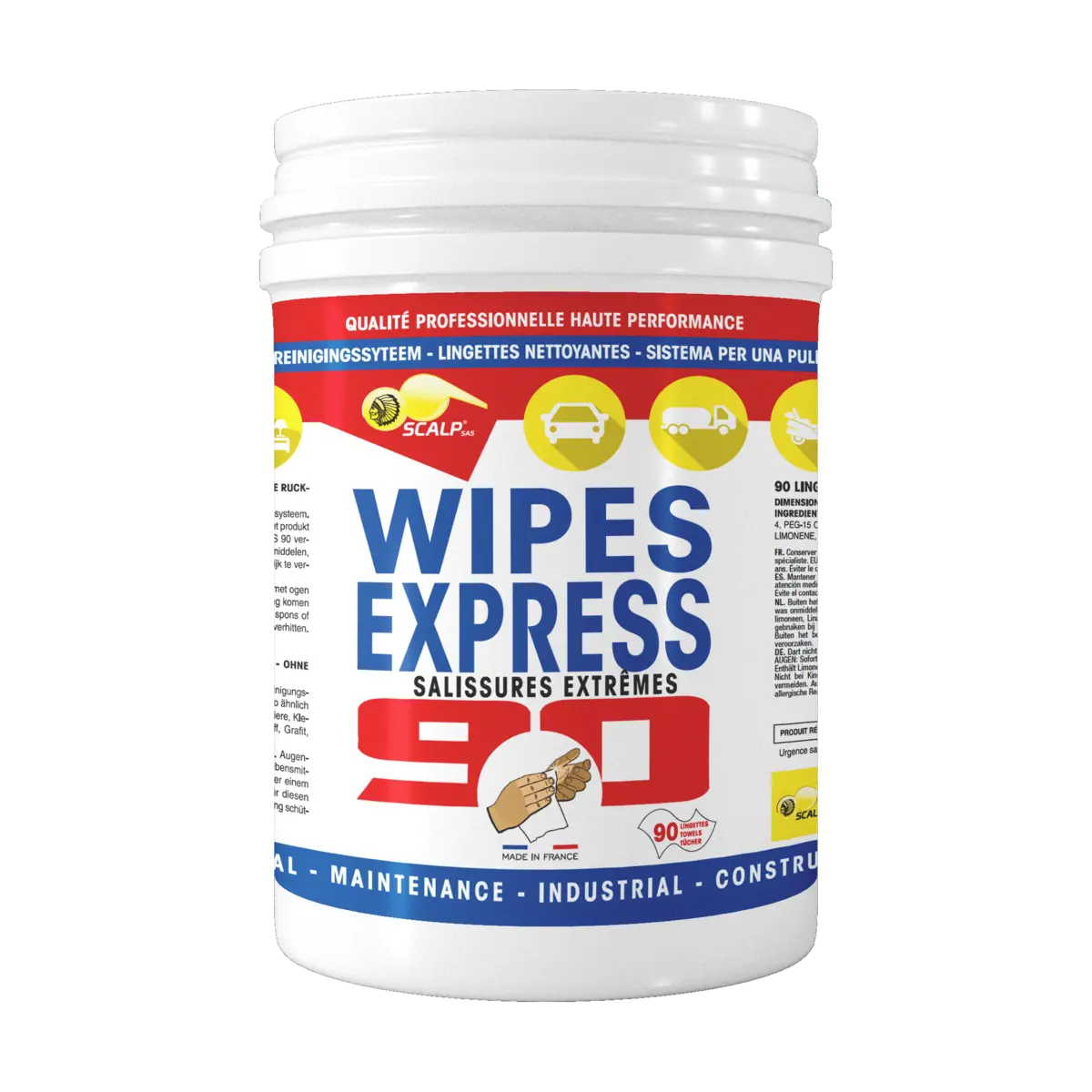 wipes express 90 Starke Reinigungstücher für Hände & Oberflächen