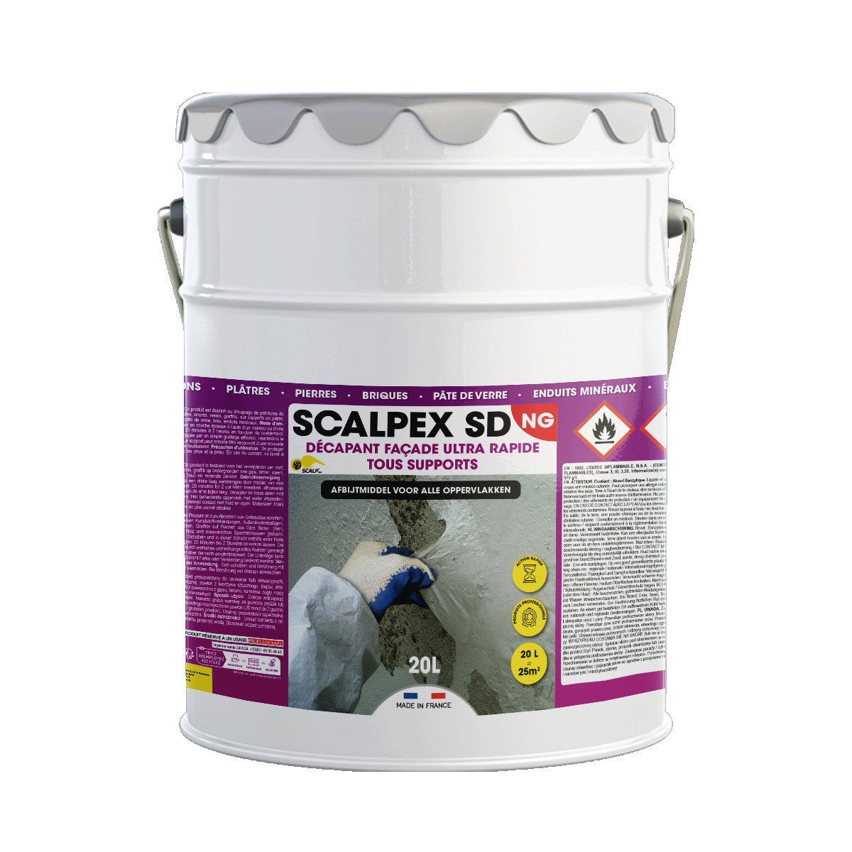 Ultraschneller Fassadenentferner