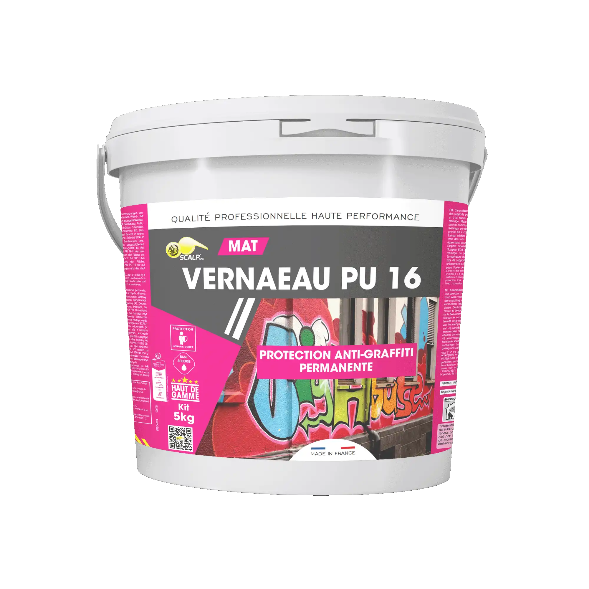 vernaeau pu 16 Permanenter transparenter Anti-Graffiti-Schutz